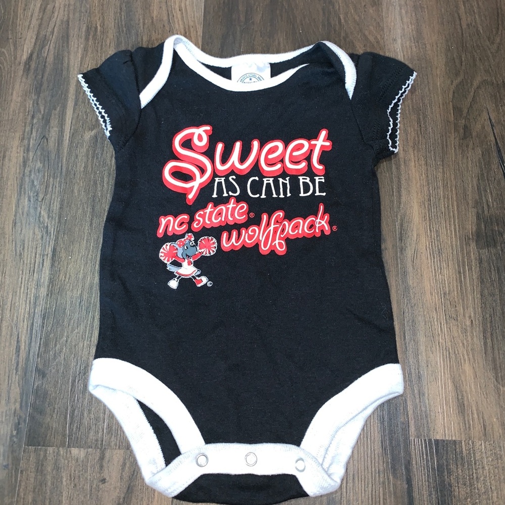 NC State Wolfpack Girls One Piece 3/6 Months